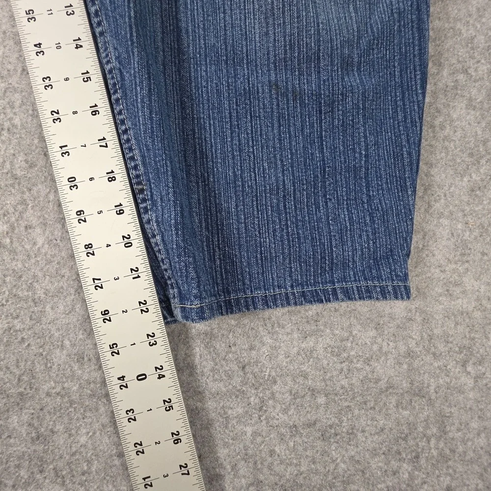 Vtg BKLYN Brooklyn Mens 50 Blue Jean Baggy Denim Jorts Y2K Hip Hop Shorts